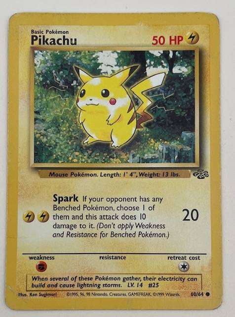 Pokémon TCG - Pikachu -1999 - 60/64  - LP NM