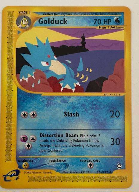 Pokemon TCG - Golduck -2002 - 50a/147 - LP NM