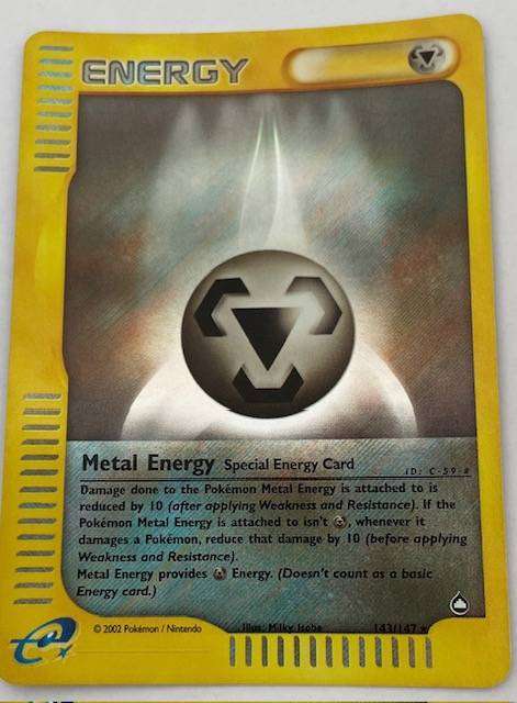 Pokémon TCG - ENERGY - METAL ENERGY- 143/147 2002 - RARE - HOLO- LP NM