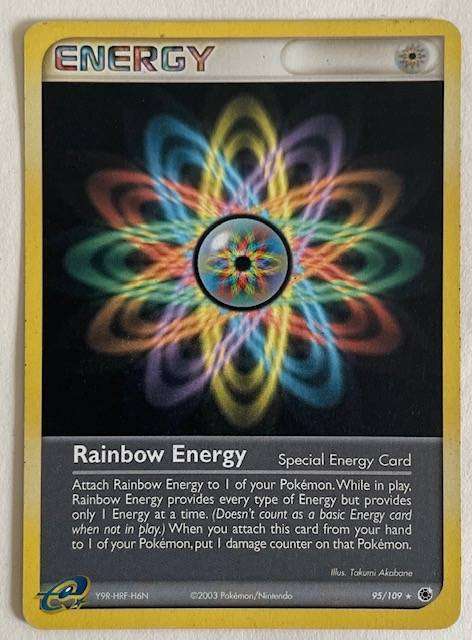 Pokémon TGC - RAINBOW ENERGY - 2003 - 95/109 - RARE - LP NM