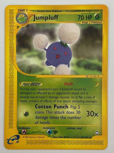 Pokémon TCG - JUMPLUFF - 2002 - 17/147 - RARE - LP NM