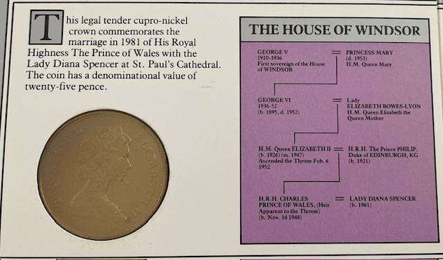 Commemorative coin in original booklet - 1981 - Prince Charles and Diana wedding 1981 - MINT