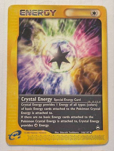 Pokémon TCG - CRYSTAL ENERGY - 2002 - 146/147 - AQUAPOLIS -  NM