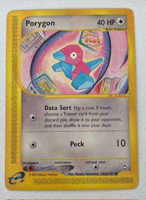 Pokémon TCG -PORYGON - 2002 -103a/147 - AQUAPOLIS -  NM