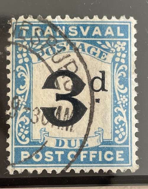 Transvaal 1907 - 3p postage due