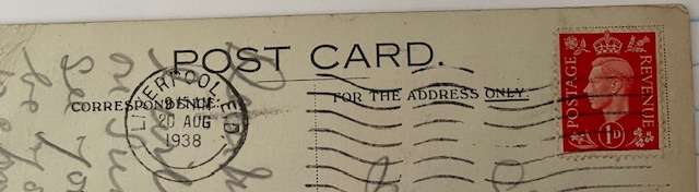 RMS "Lancastria" Cunard Line postcard. Posted in 1938