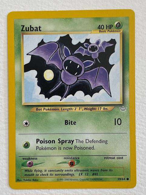 Pokémon TCG - ZUBAT - 2000 - 59/64- NM