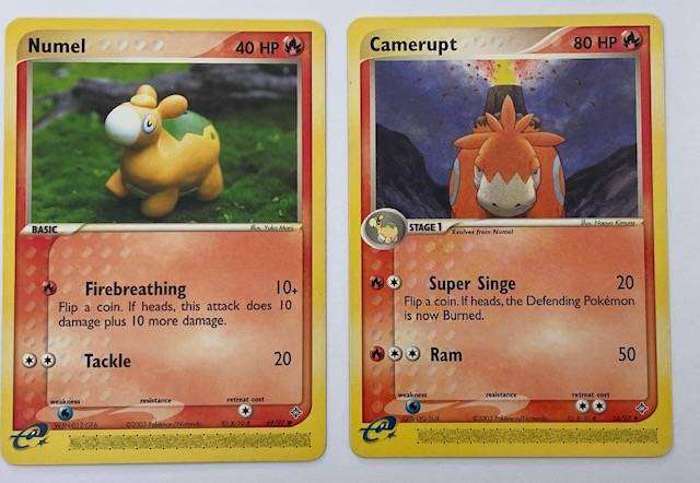 Pokémon TCG - NUMEL AND CAMERUPT - 2003 - 24/97 UC AND 69/97  - NM