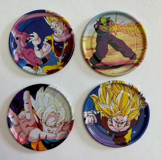 Metal Dragon Ball Z Tazo's - Simba - No's 12, 15, 16 and 35