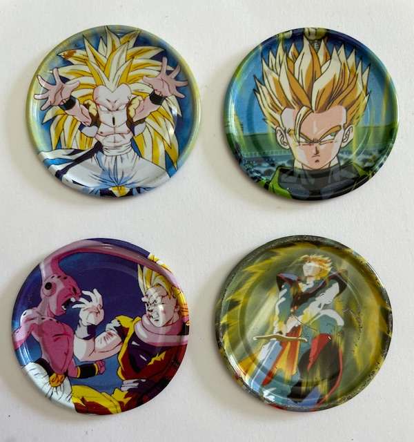 Metal Dragon Ball Z Tazo's - Simba - No's 14, 18, 35 and 38