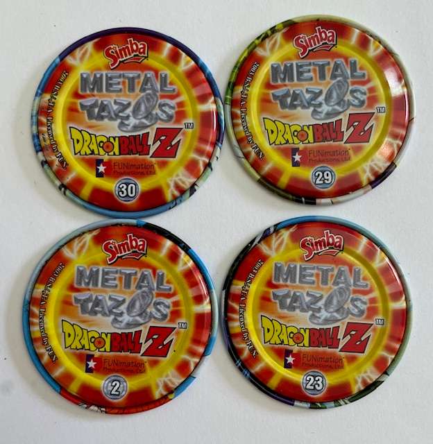 Metal Dragon Ball Z Tazo's - Simba - No's 23, 24, 25 and 26