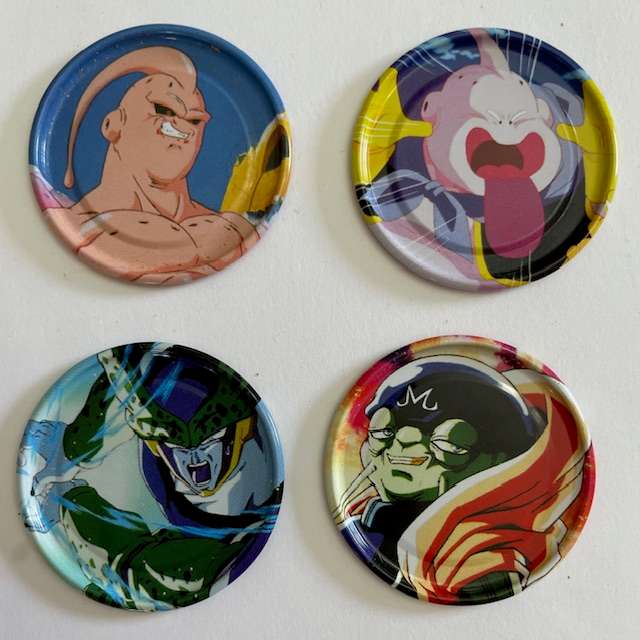 Metal Dragon Ball Z Tazo's - Simba - No's 19, 20, 26 and 30