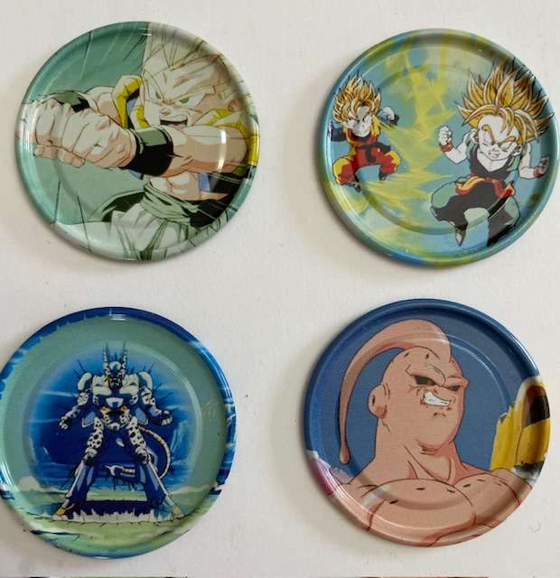 Metal Dragon Ball Z Tazo's - Simba - No's 1, 30, 33 and 32