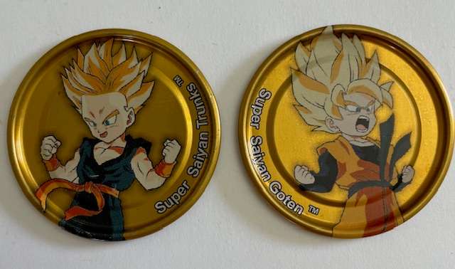 GOLD Metal Dragon Ball Z Tazo's - Simba - No's 73 and 74