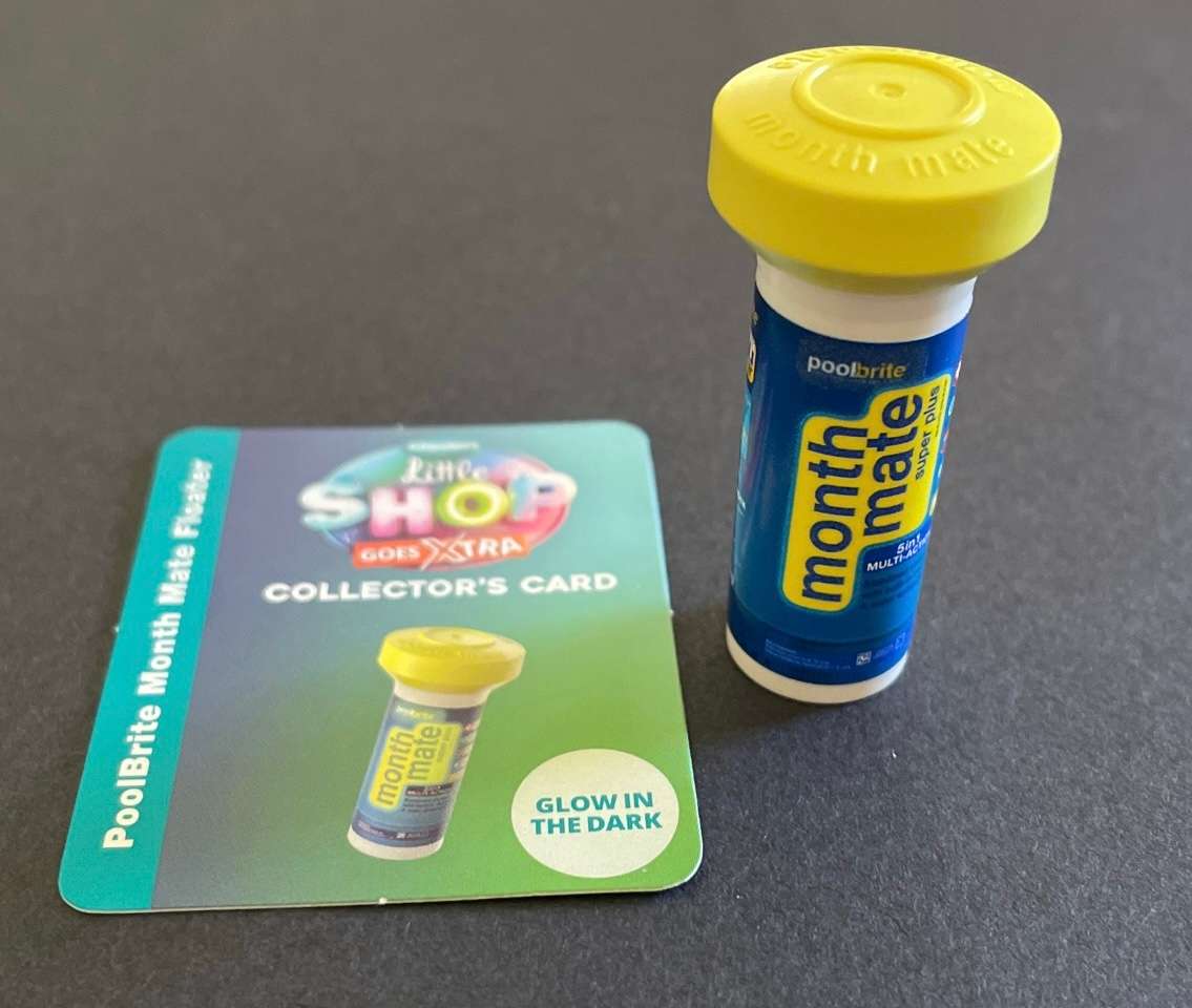 Checkers mini's 2024 - MONTH MATE - Glow in the Dark - and card.