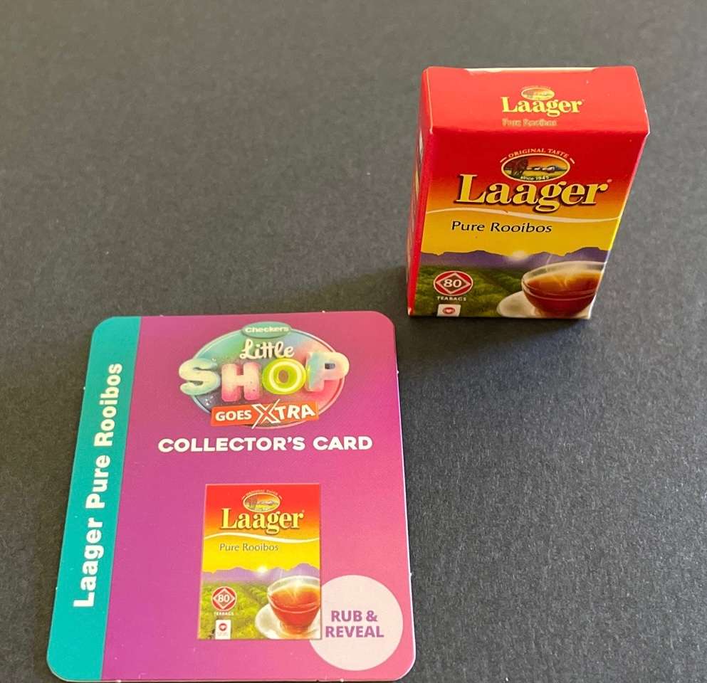Checkers mini's 2024 - ROOIBOS TEA - Scratch and smell - and card.
