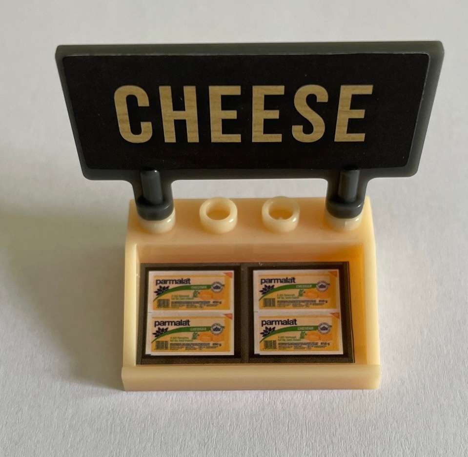 FIRST EDITION MY LITTLE SHOP CHECKERS MINI'S 2016 - Cheese stand with sign