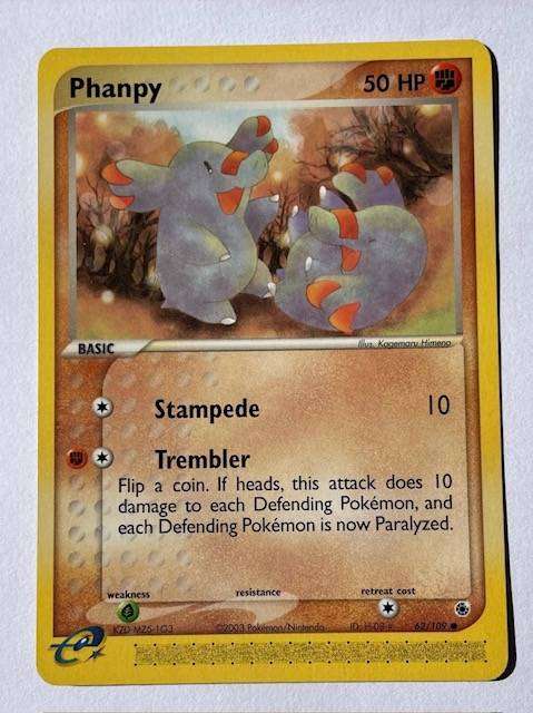 Pokémon TCG - PHANPHY - 2003 - 62/102 - NM