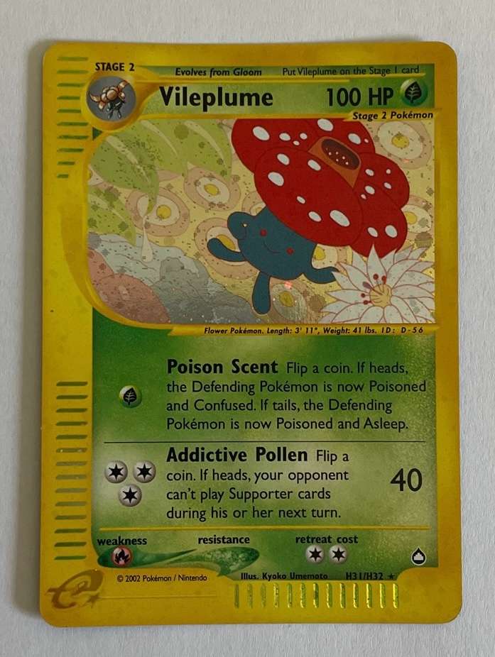Pokémon TCG -  VILEPLUME - Hologram - RARE - 2002 H31/H32