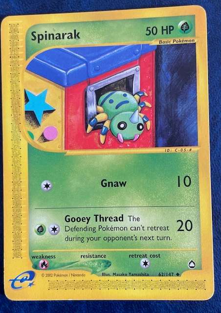 Pokémon TCG - 2002 - SPINARAK 62/147 AND ARIADOS 3/147 RARE!