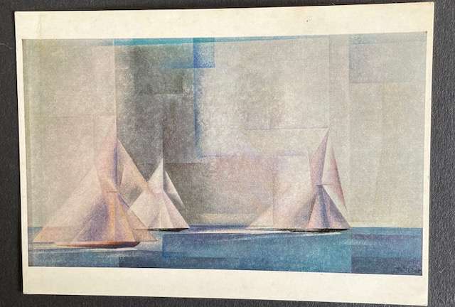 Vintage Art Postcard - Yachtrennen - Lyonel Fenninger - Trittau No.35