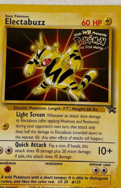 Pokémon Trading Card - 1999 - ELECTABUZZ #2 PROMO CARD