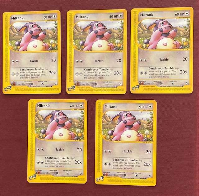 Pokémon Trading Card - 2002 -MILTANK  94/87 LP GREAT CONDITION! R30 EACH