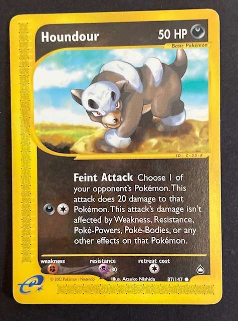Pokémon Trading Card - 2002 - HOUNDOUR - 84/97