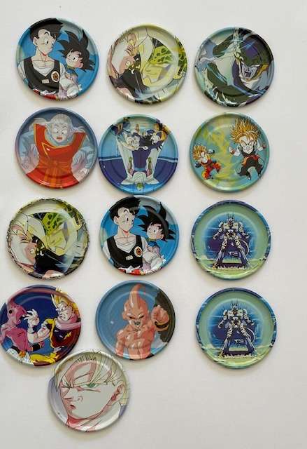 Dragon Ball Z Metal Tazo's x 13 - Great condition!