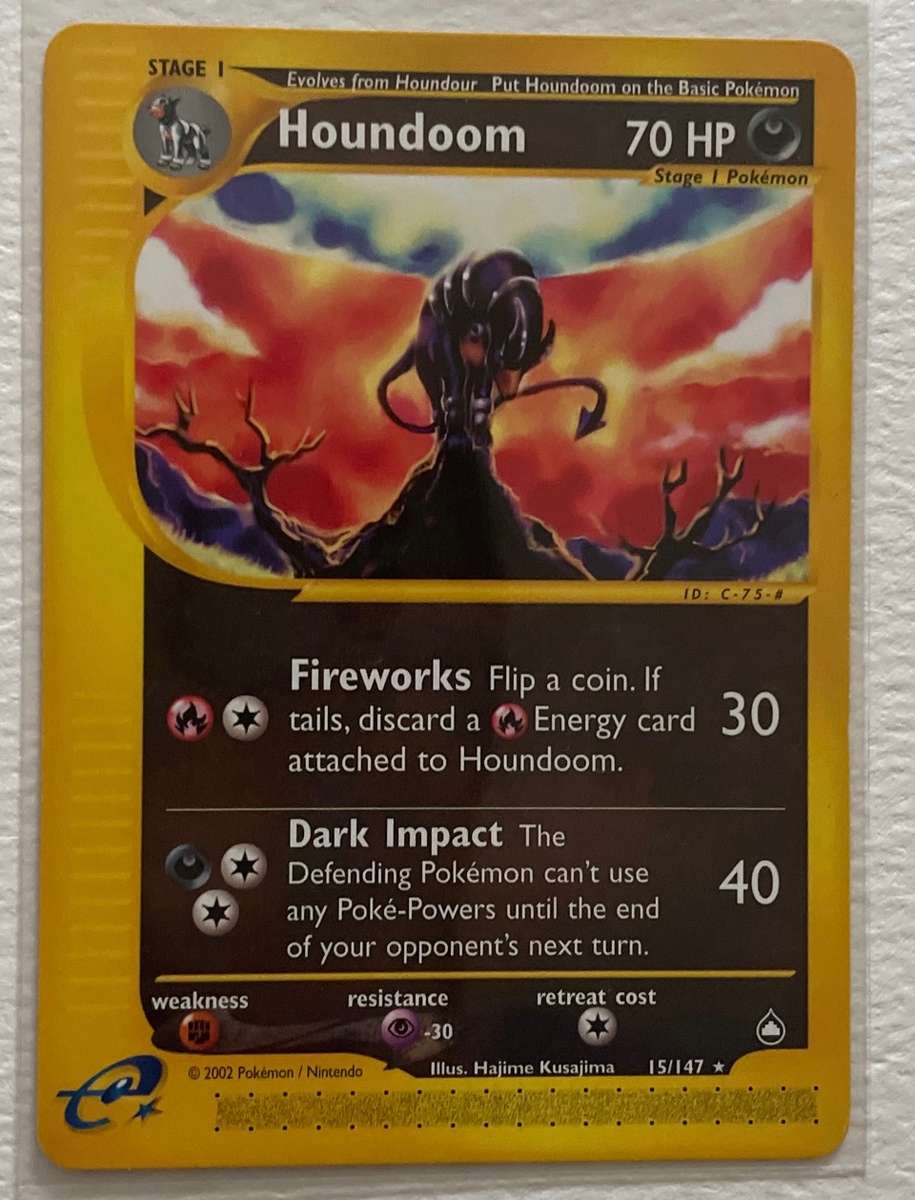 Pokémon Trading - HOUNDOOM - 15/147 - 2000- RARE! LP NM