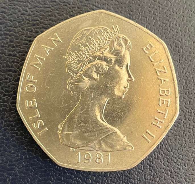 Isle Of Man - 50p - Christmas coin - 1981 - Great condition! Great collectible.