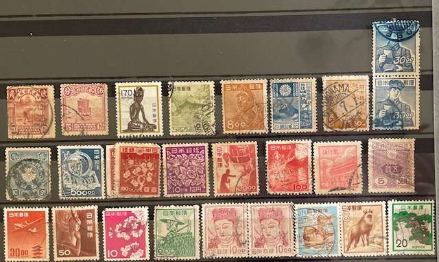 Mixed lot of Chinese and Japanese used stamps.