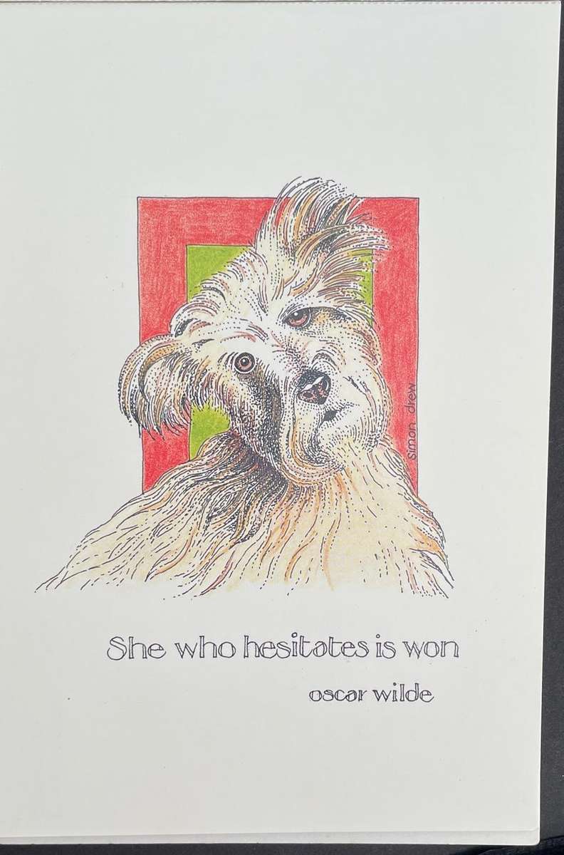 OSCAR WILDE POSTCARD BY SIMON DREW