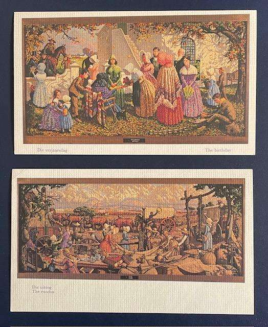 VOORTREKKER MONUMENT  POSTCARDS (2)  -  unused .#1 & # 2  Africana