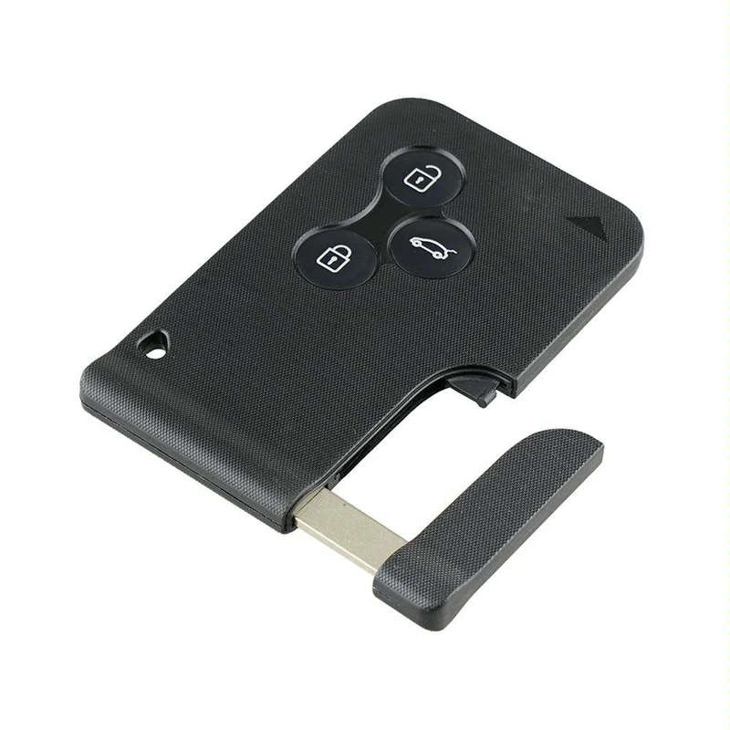 3 Buttons Replacement Remote Key Card Case for Renault Clio Megane Scenic