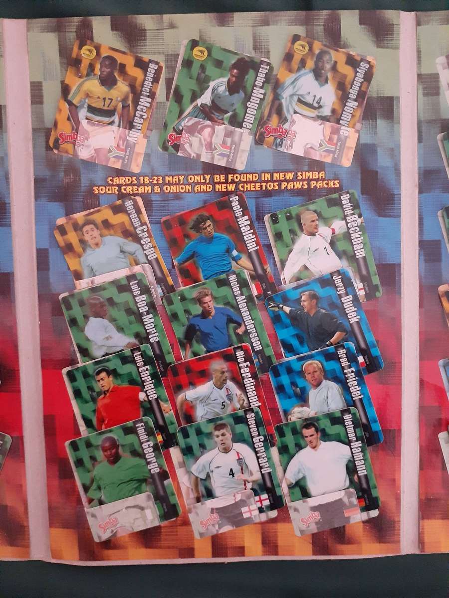 2001 COMPLETE SIMBA WORLD SOCCER ICONS TAZO ALBUM!
