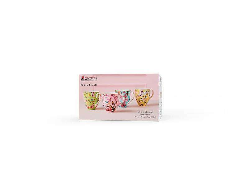 Maxwell & Williams Enchantment Coupe Mug 380ml Set of 4