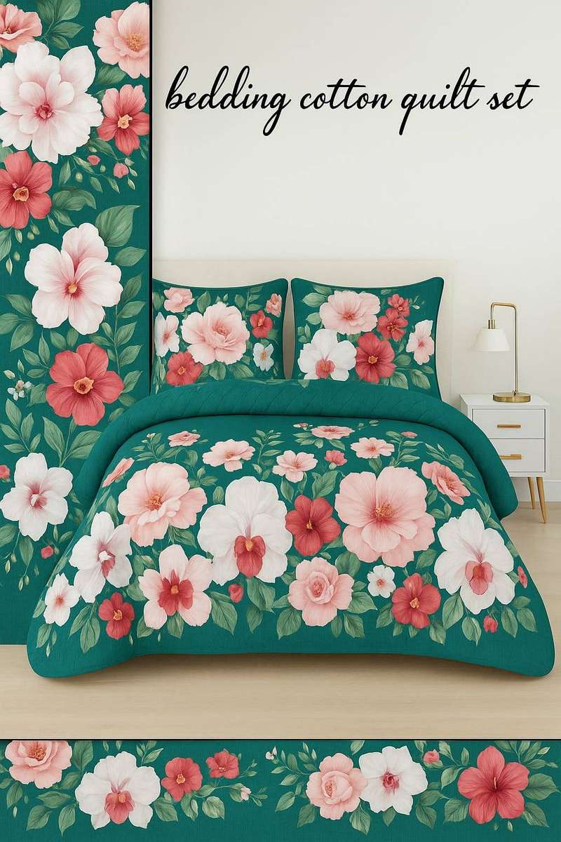 5 pcs bed spread cotton collection