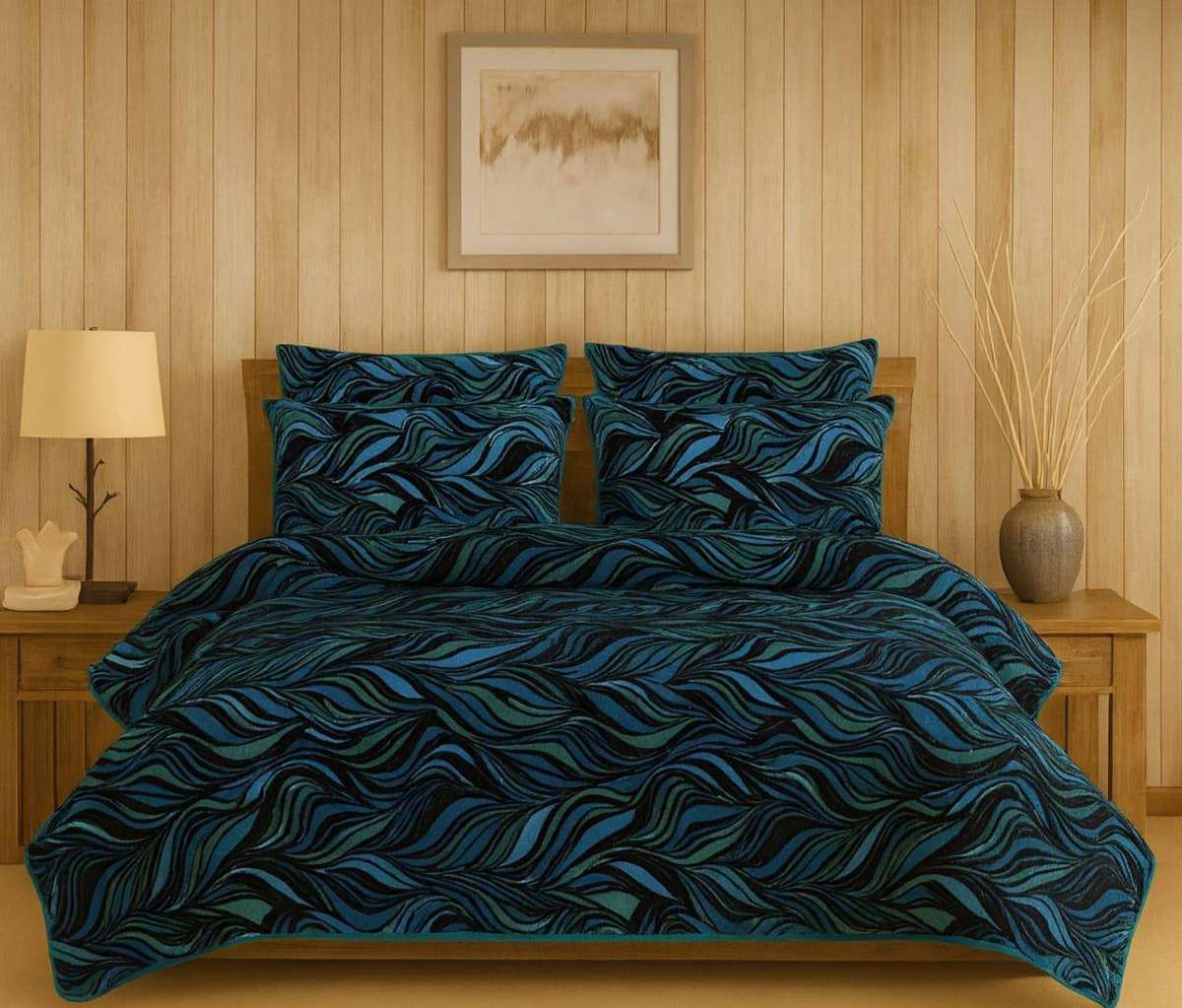 Luxurious 5piece Cotton Bed Spread