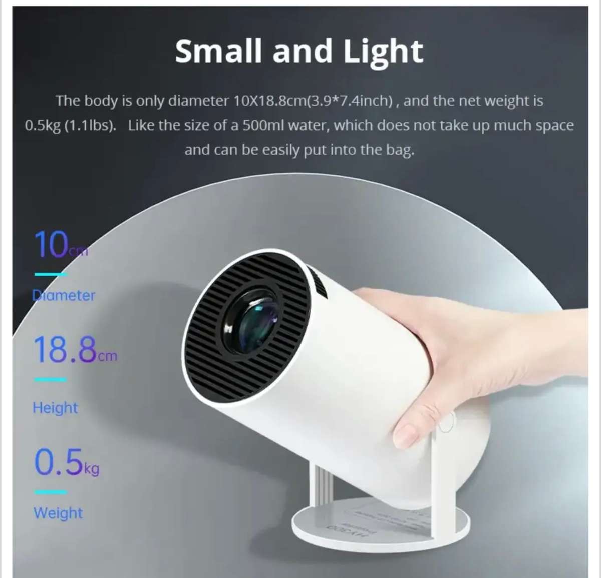 4k Ultra HD Projector with Remote HY300