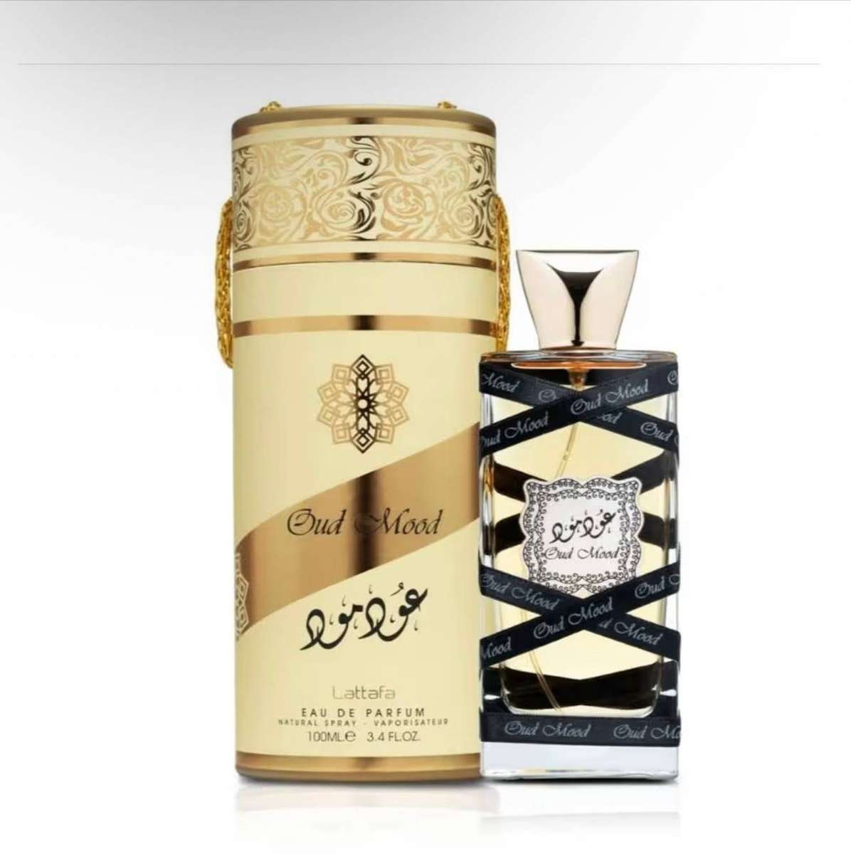 Lattafa Oud Mood Eau de Parfum - Oriental Fragrance with Oud, Spicy & Floral Notes