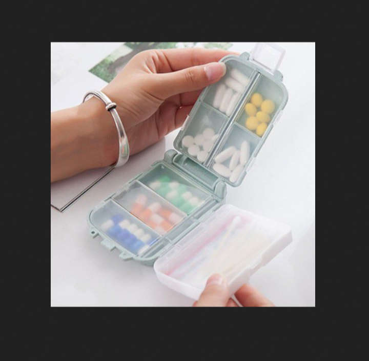 BURRAAQ TRANDING / COMPACT TRAVEL MEDICATION PILL BOX