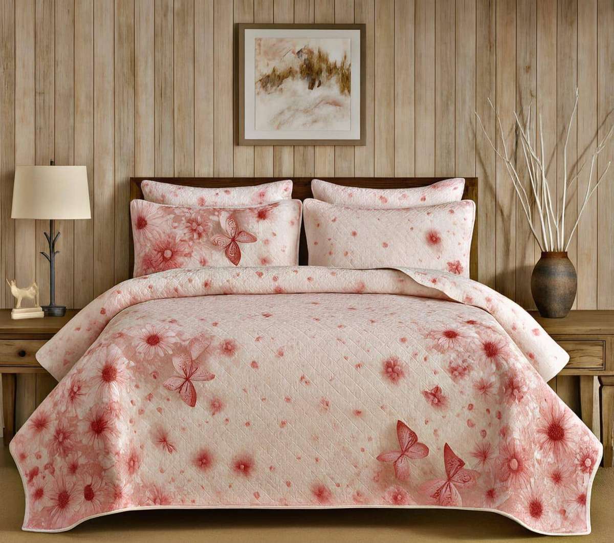 Luxurious 5piece Cotton Bed Spread