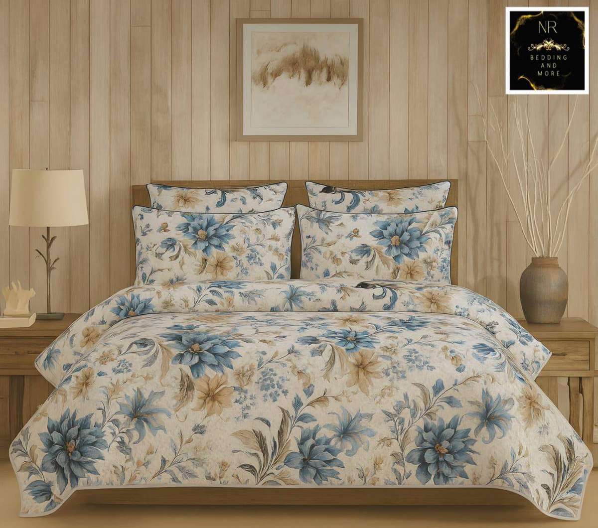 Luxurious 5piece Cotton Bed Spread