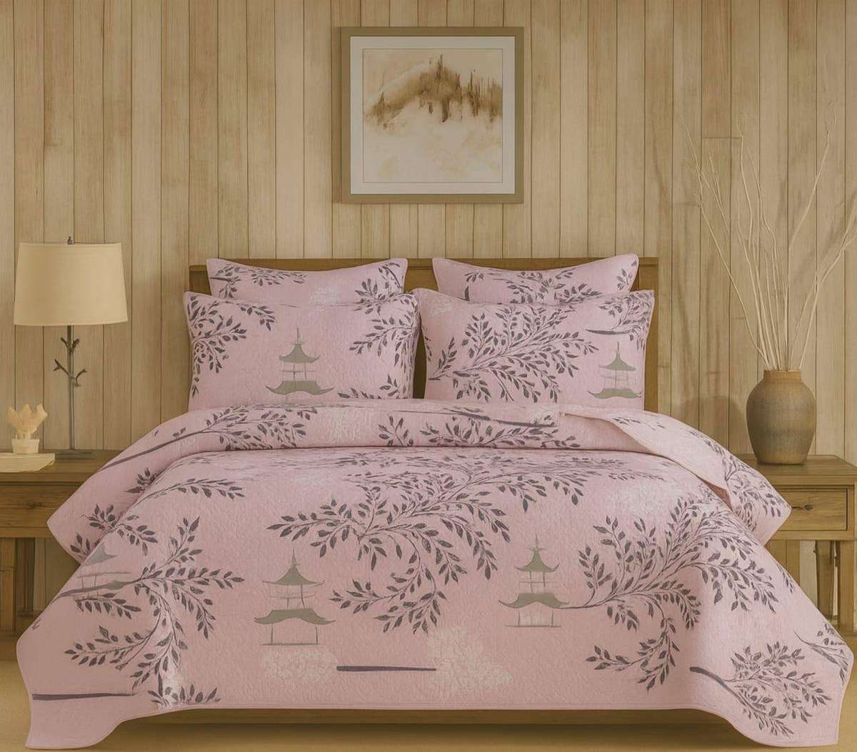 Luxurious 5piece Cotton Bed Spread