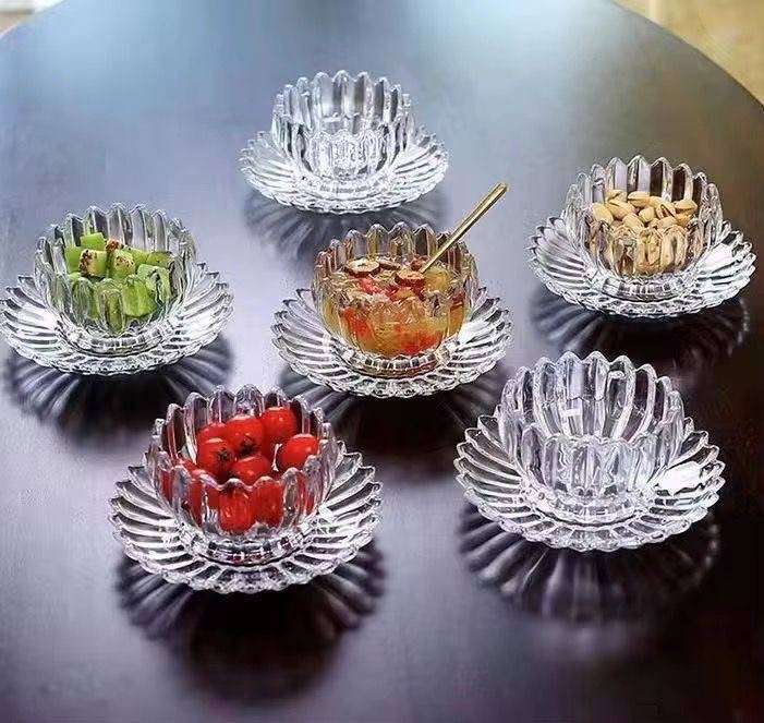 Burraaq Trading 6 pcs Dessert Bowl Set & Plate Set