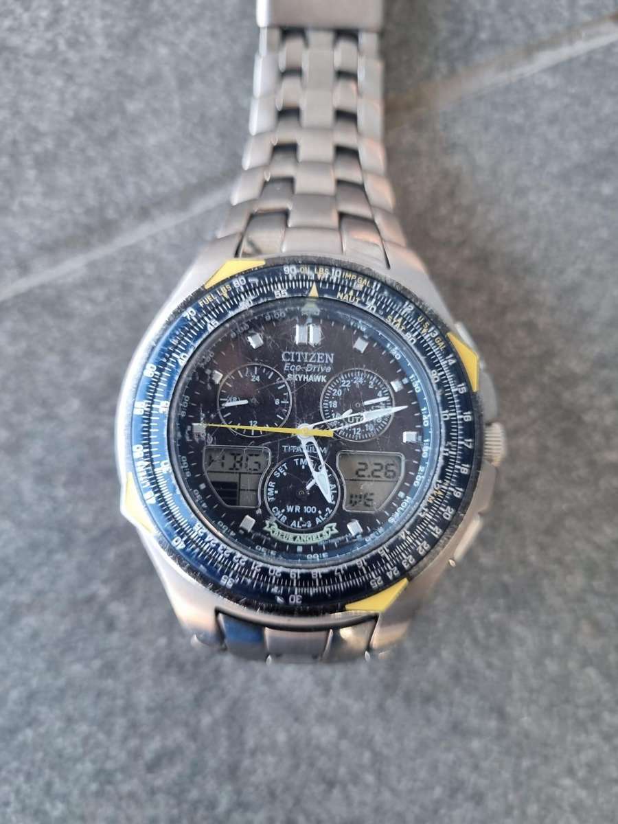 Citizen Eco-Drive Skyhawk Blue Angels Titanium