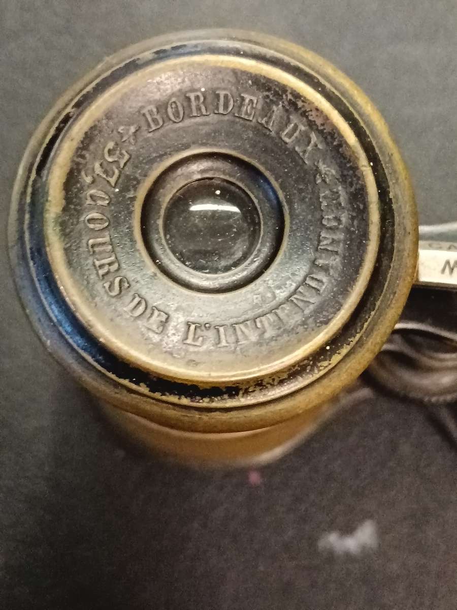 MILITARY WWI RELIC .MARINE/CAMPAGNE/THEATRE TRIPLE OPTIC ANTIQUE BINOCULARS.