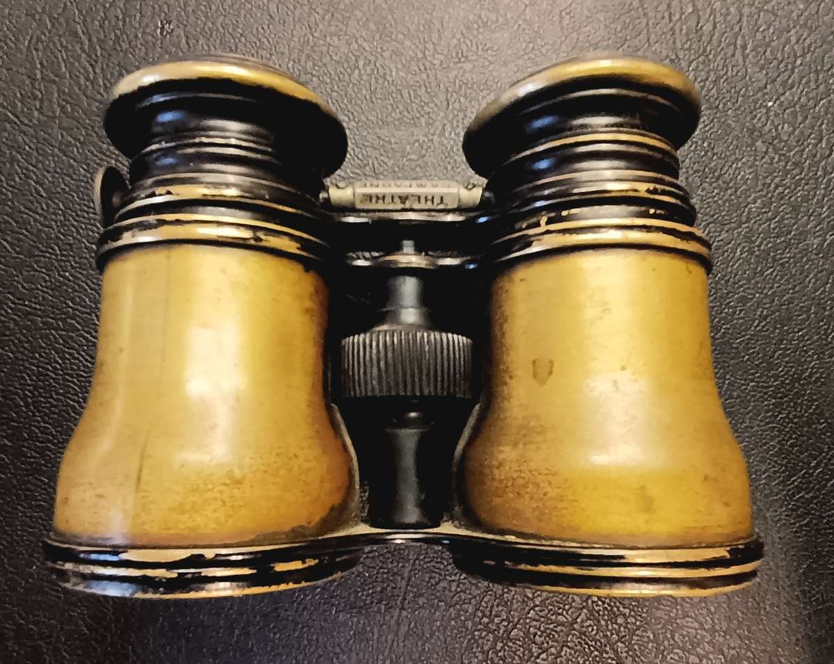 MILITARY WWI RELIC .MARINE/CAMPAGNE/THEATRE TRIPLE OPTIC ANTIQUE BINOCULARS.