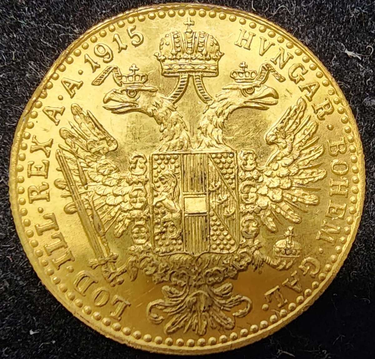 1915 GOLD FRANC.IOS.COINS-I.D.G.-AVSTRIAE-IMPERATOR COINS